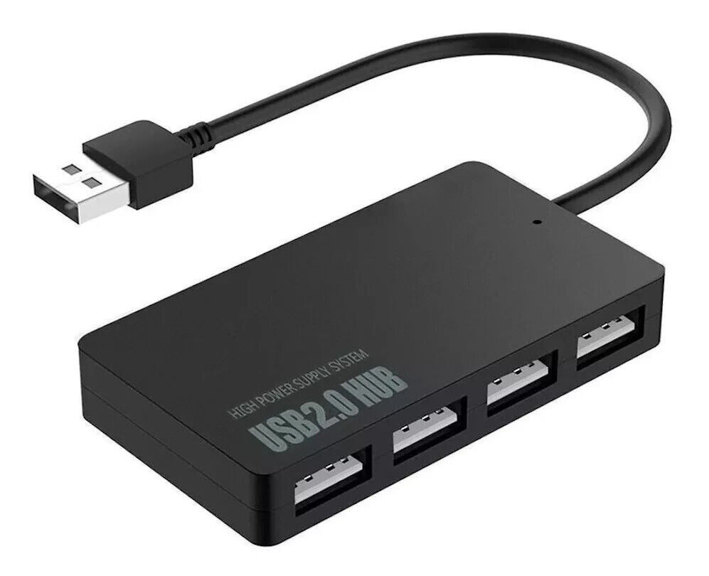 4 Port USB HUB 2.0 Multi Splitter Expansion Desktop PC Laptop Adapter High Speed