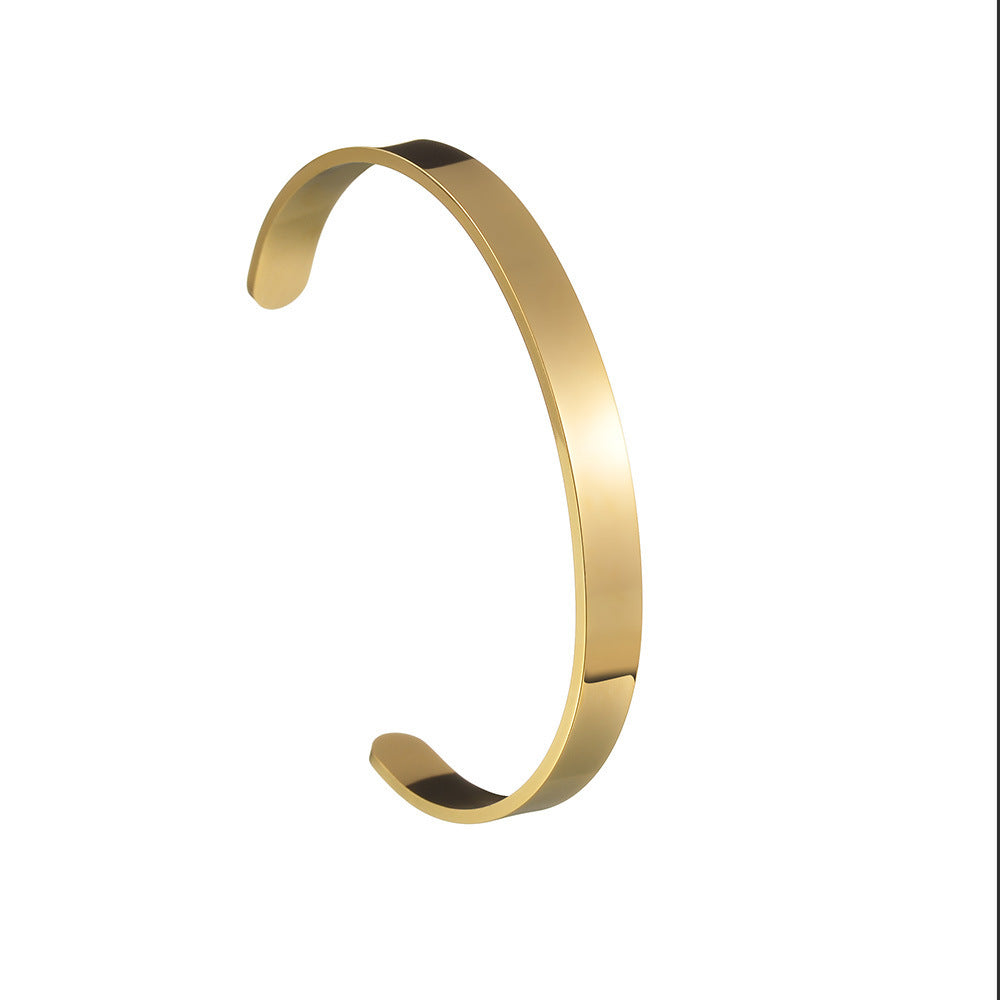 C- Shaped Bracelet Vacuum Plating Does Not Fade