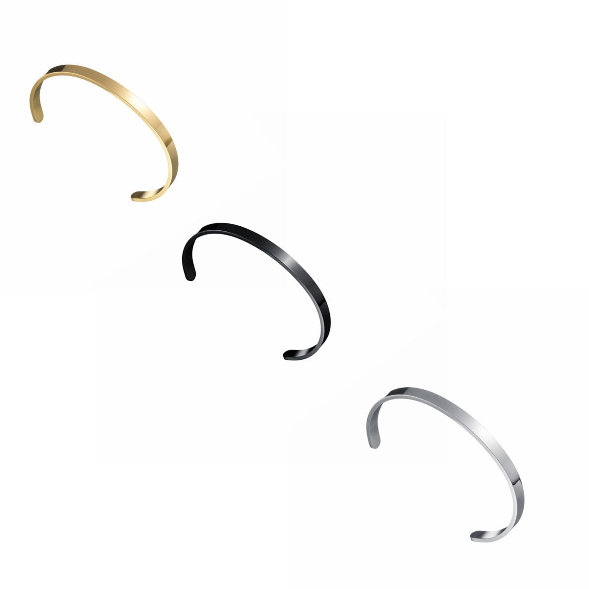 C- Shaped Bracelet Vacuum Plating Does Not Fade