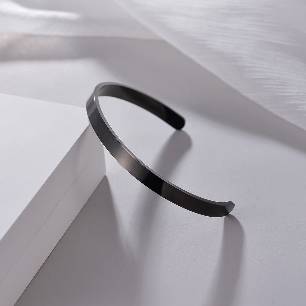 C- Shaped Bracelet Vacuum Plating Does Not Fade