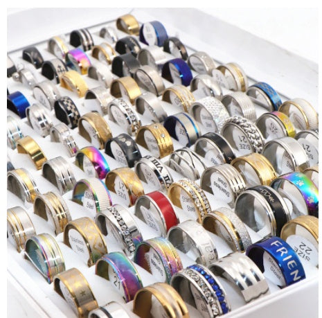 European And American Stainless Steel Ring