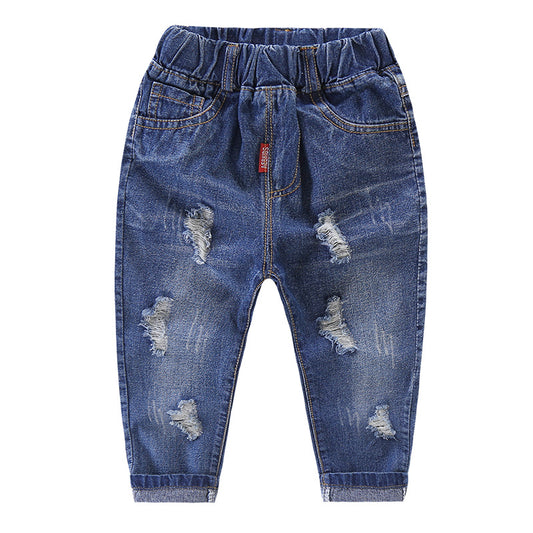 Ripped children's jeans for boys