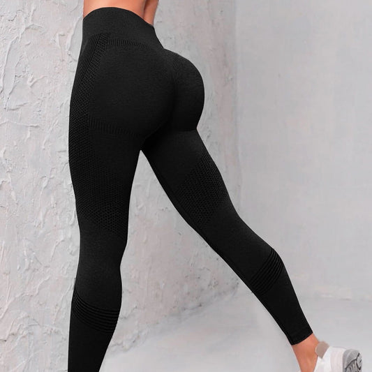High Waist Seamless Yoga Pants Women's Solid Colour Dot Striped Print Butt Lifting Leggings Fitness Running Sport Gym Legging Outfits
