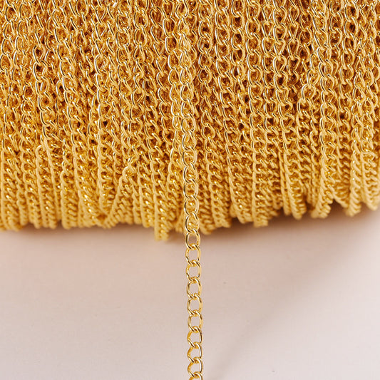 DIY Jewelry Accessories Encrypted Iron Chain Necklace Jewelry Chain Hairpin Tail Chain