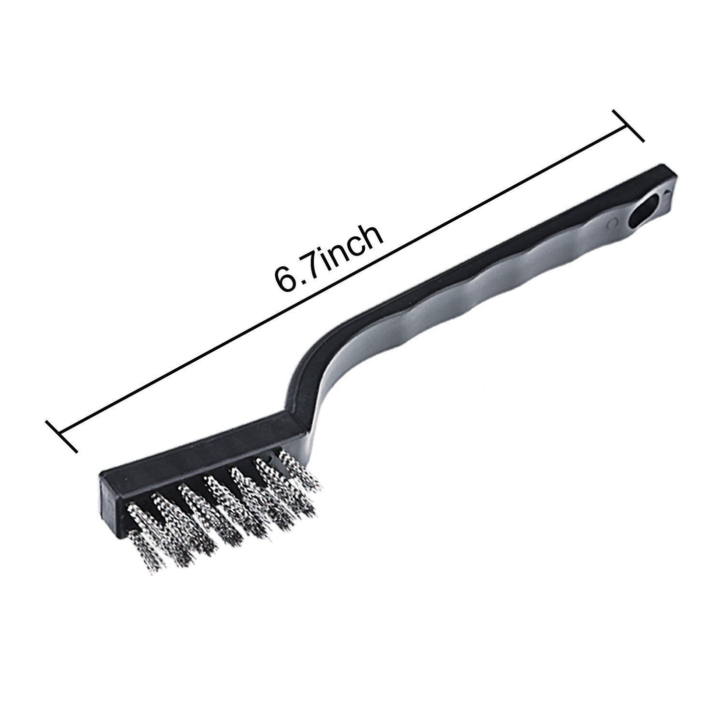 10x Small Wire Brush Set Stainless Steel Wire Brush DIY Paint Rust-Remover Tool