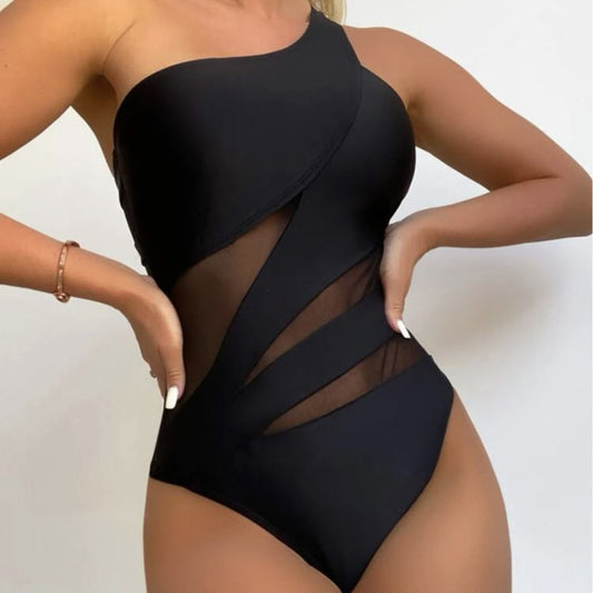 Women's Swimsuit Sexy Solid Colour One-piece Swimsuit Bikini
