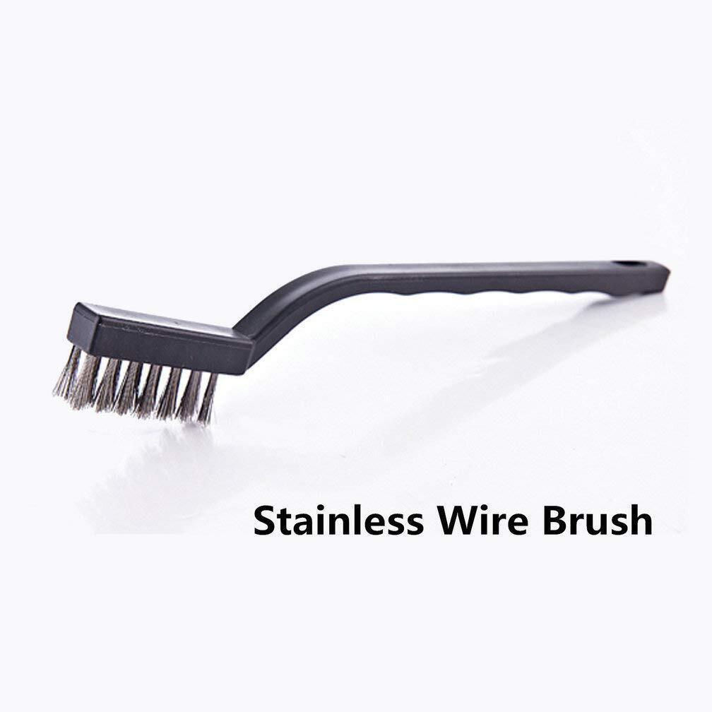 10x Small Wire Brush Set Stainless Steel Wire Brush DIY Paint Rust-Remover Tool